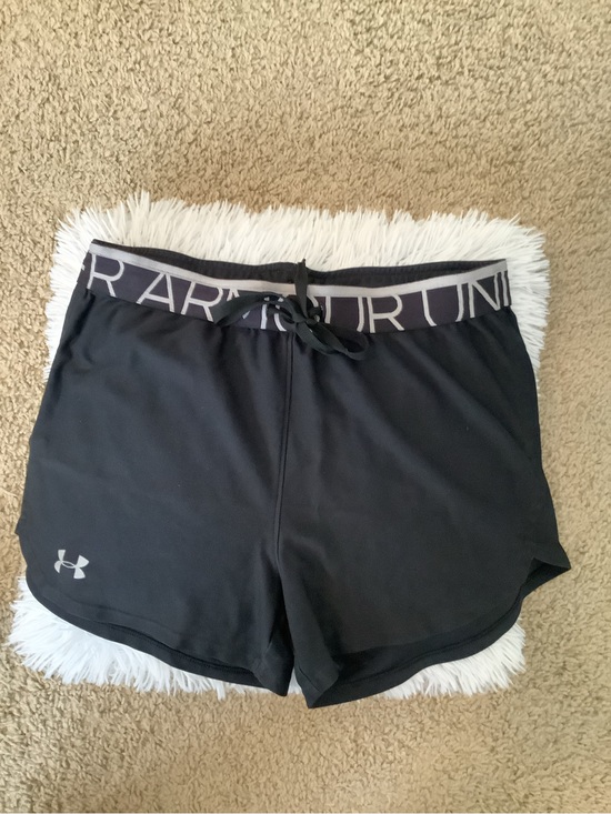 Under Armour Pants - Under Armour Black Women's Athletic Shorts with Branded Waistband